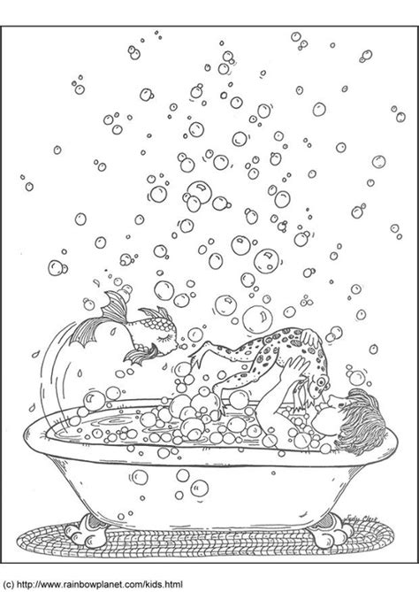 Coloriage Plaisirs Du Bain Coloriages Gratuits Imprimer Dessin The