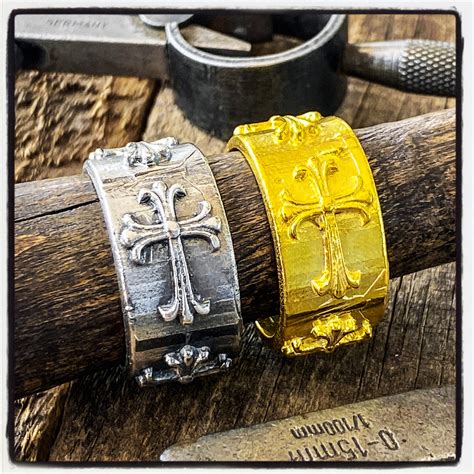 Cross Ring Silver Cross Ring Gold Cross Ring Handmade Cross Ring