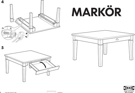 Ikea Markar Coffee Table 35 3 8x35 8 Assembly Instruction