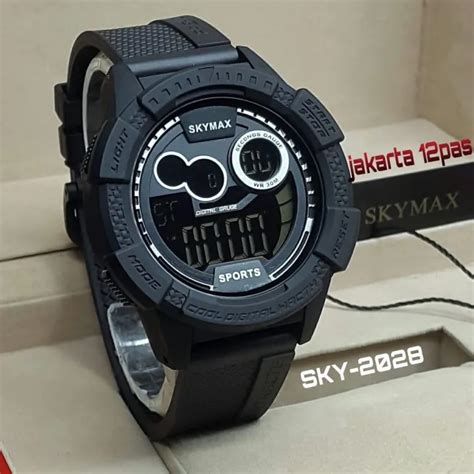 New JAM TANGAN SKYMAX SKY 2028 RUBBER ANTI AIR DAN TAHAN BEKU