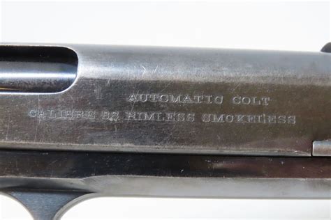 1908 Mfr Archive Lettered Colt Model 1903 Pocket Hammer 38 Auto Pistol Candr St Louis Simmons