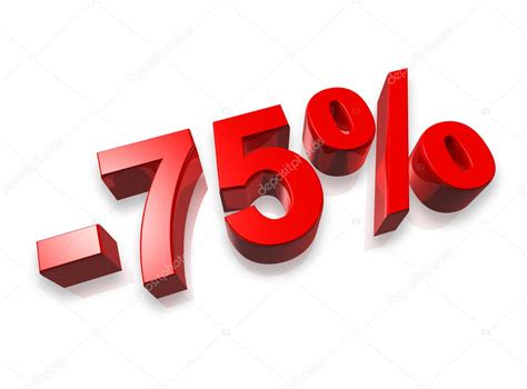75% seventy five percent — Stock Photo © daboost #3202899