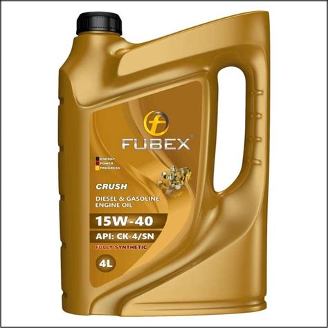 Fubex Crush 15w 40 Ck 4 Sn Diesel Engine Oil