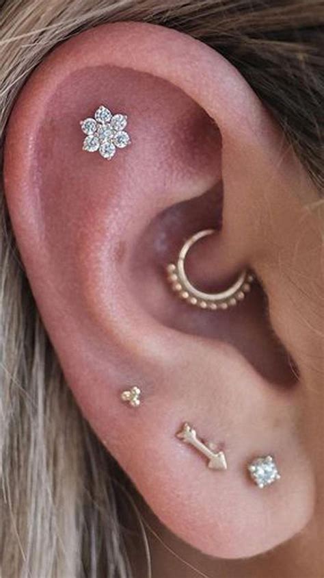 Perforacionesorejaypiercings Arete En La Oreja Joyas Para Las