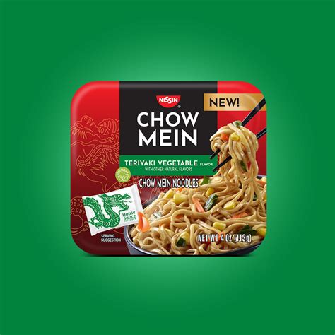 Chow Mein Teriyaki Vegetable Instant Noodles 40 Oz Tray 1 Pack
