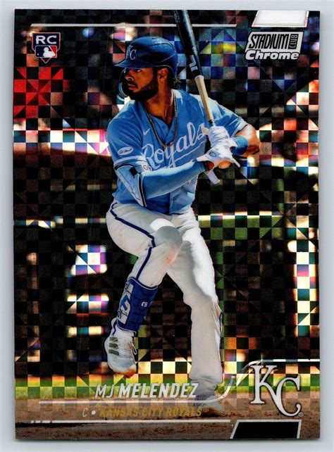 Mj Melendez Topps Stadium Chrome X Fractor Rookie Card Kansas City