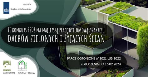 II konkurs PSDZ na najlepszą pracę dyplomową z zakresu dachów zielonych