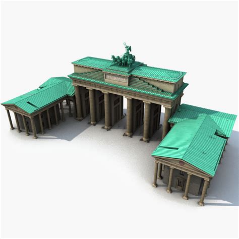 modelo 3d Puerta de Brandenburgo 1989 - TurboSquid 1462668