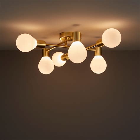 Brushed Gold Ceiling Light Serenakraker