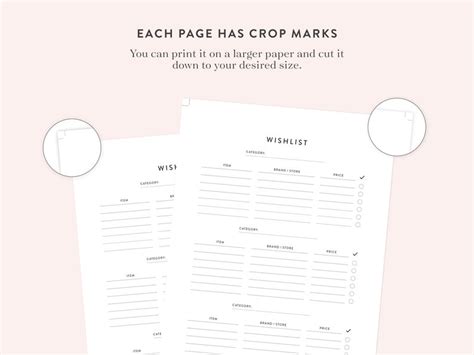 Printable Wishlist Fillable Wishlist Organizer Wishlist Etsy