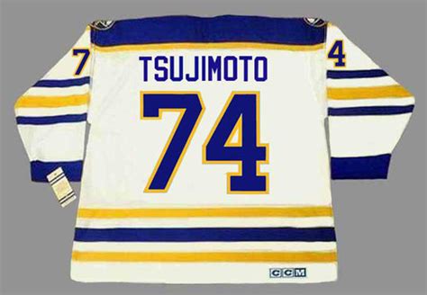 TARO TSUJIMOTO | Buffalo Sabres 1970's CCM Vintage NHL Hockey Jersey