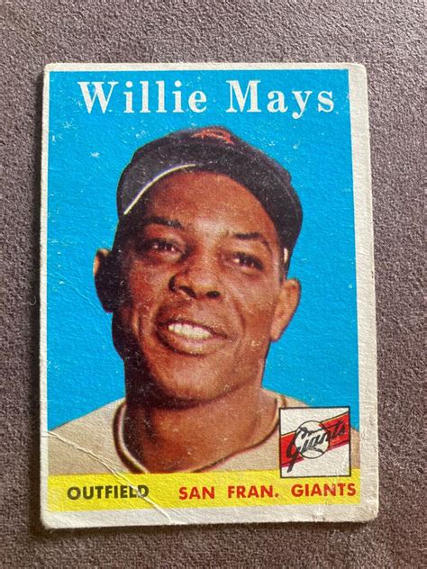 Topps Willie Mays New York San Francisco Giants Hall Of