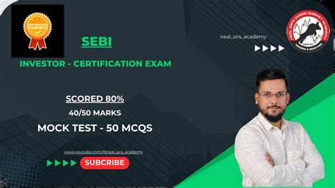 31 May 2024 Live SEBI Investor Certification Exam MOCK TEST Nism