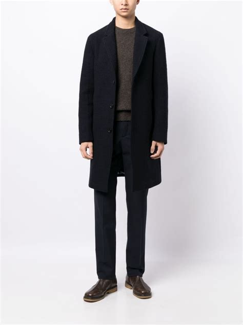 Ps Paul Smith Single Breasted Wool Coat Farfetch