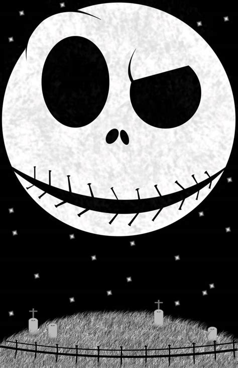 Download free Jack Skellington Full Moon Cemetery Wallpaper - MrWallpaper.com