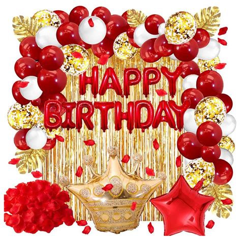 Nhiều Mẫu Hình Nền Happy Birthday Background Gold And Red Sang Trọng Và