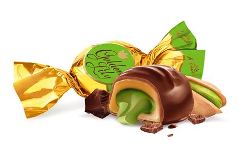 Конфеты Golden Lily со вкусом фисташки — «КОНТИ» — Кондитерская компания