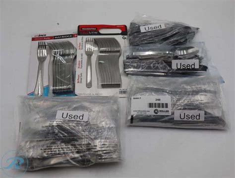 Assorted Mikasa Silverware Sets Newused Roller Auctions