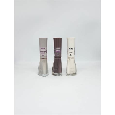 Kit Esmalte Dailus Cole O Favorita Und Branco E Nude Shopee