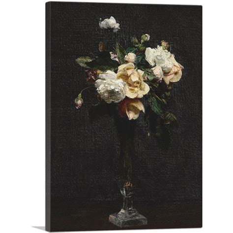 Artcanvas Petites Roses On Canvas By Henry Fantin Latour Print