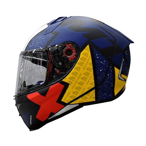 Casco Integral Mt Revenge Light Pearl Azul El Reten Del Casco