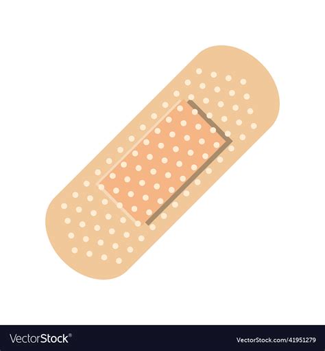 Adhesive Bandage Icon Or Band Aid Royalty Free Vector Image