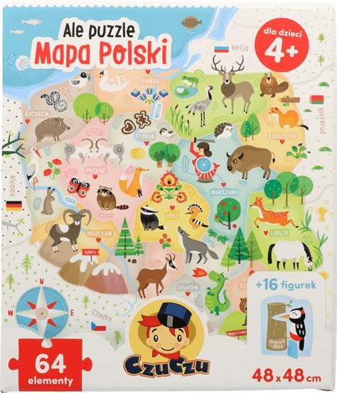 Czuczu Ale Puzzle Mapa Polski Puzzle Dla Dzieci Szt