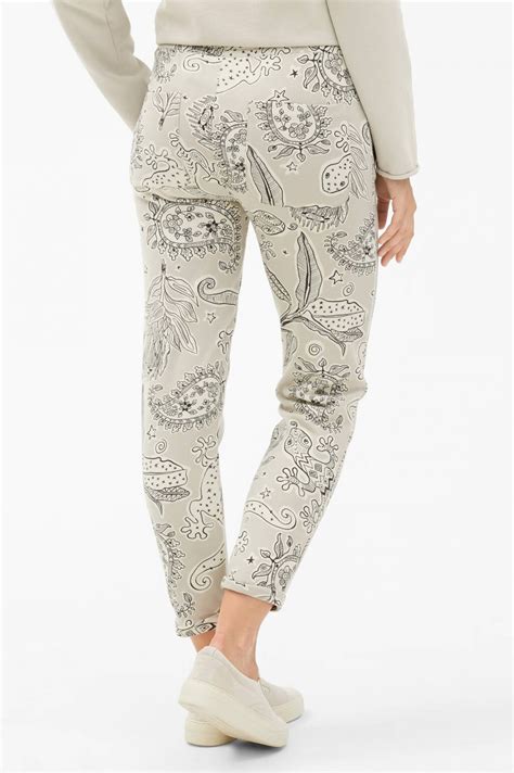 Juvia Sweatpants Mit Tropical Print In Graugrün Gruener At