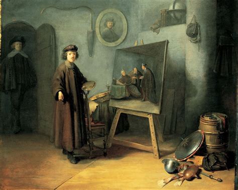 Gerrit Dou A Painter In His Studio C 1628 Dou Was Rembrandts Pupil