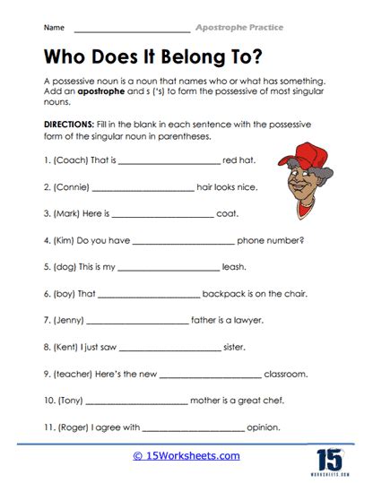 Apostrophe Worksheets 15