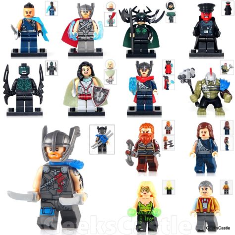 Custom Thor 3 Ragnarok Minifigures Marvel Comics Fits Lego Choose - Other