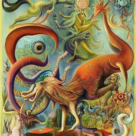 Strange Mythical Beasts Of Whimsy Surreal Oil Stable Diffusion OpenArt