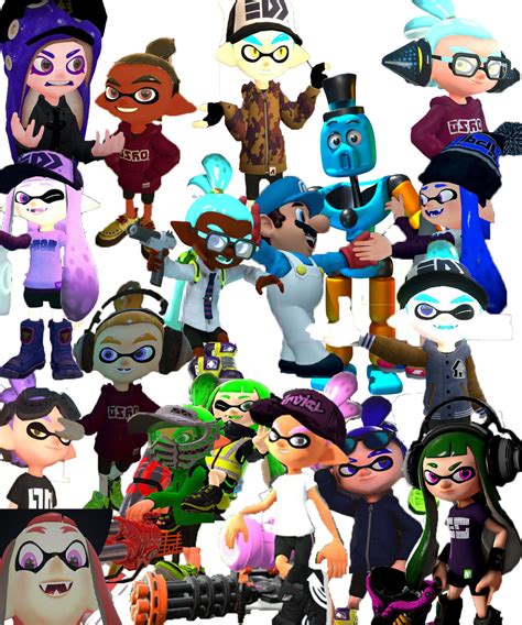 The Cast Brand New Movie The Splatoon Legends By Rangerbizmuth On