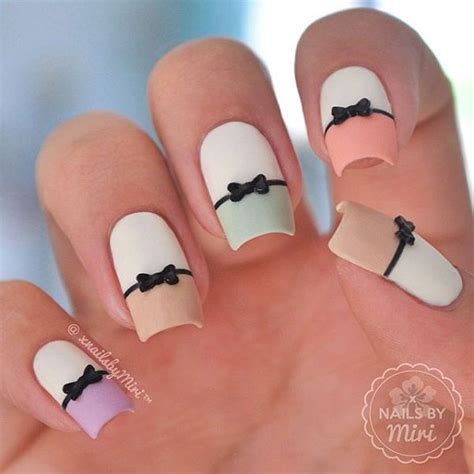 Bow Nail Art Ideas Nenuno Creative Bow Nail Art French Nail