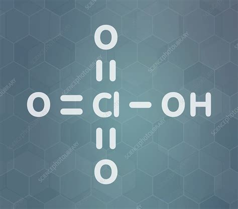 Perchloric acid superacid molecule - Stock Image - C045/7875 - Science ...