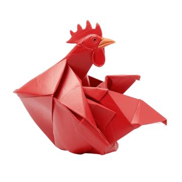 Chicken Origami Hatching From The Egg, Chicken, Origami, 3d PNG ...