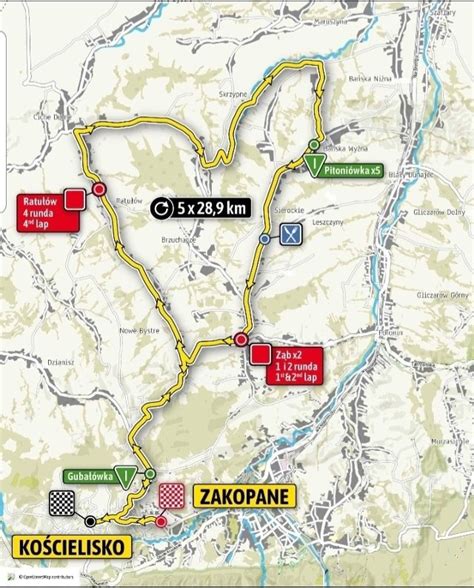 Tour De Pologne 2019 Na Podhalu Gdzie Utrudnienia W Ruchu MAPY