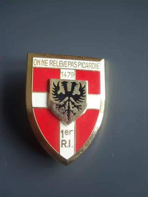 Original Militaire Insigne Regiment D Infanterie Atlas Tbe Eur