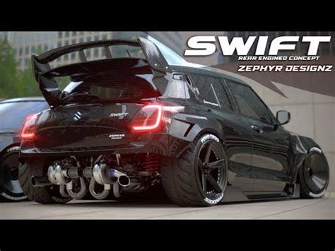 Maruti Suzuki Swift Rear Engined Twin Turbo Concept | Zephyr Designz ...