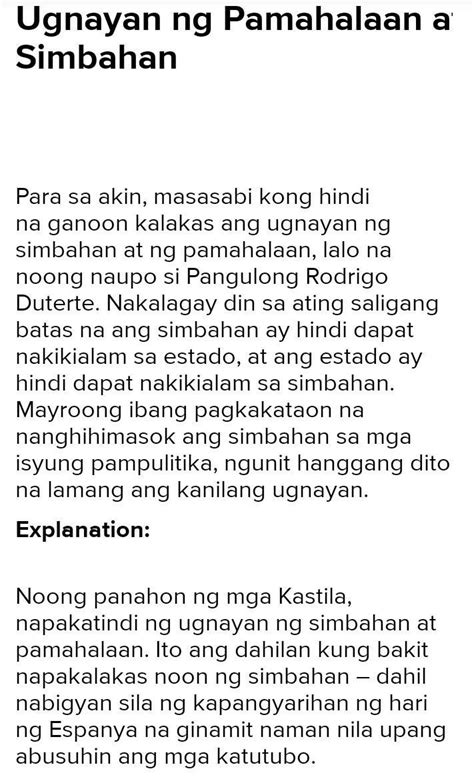 Sa Kasalukuyang Panahon Masasabi Bang May Matatag Na Ugnayan Ang