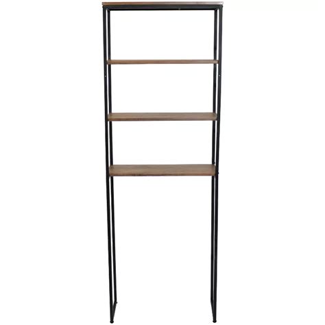 Buy Sunnydaze 4 Shelf Iron And Veneer Over The Toilet Etagere Bathroom