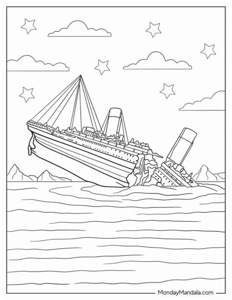22 Titanic Coloring Pages Free Pdf Printables
