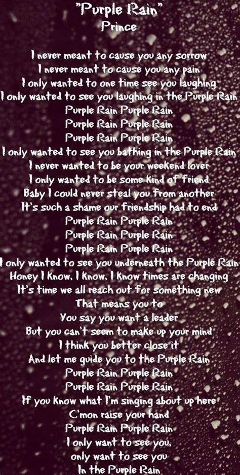 Everything Purple Great Song Lyrics Prince Quotes Prince Purple Rain