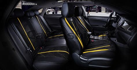 Комплект каркасных чехлов на сиденья CarFashion 5D «START PLUS», черные ...