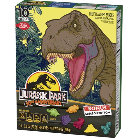 Jurassic World Fruit Flavored Snacks Treat Pouches 0 8 Oz 10 Ct In