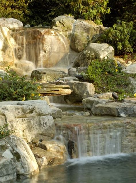 06 Multi Cascade Waterfalls And Pond Surrounds Landscape Architecture