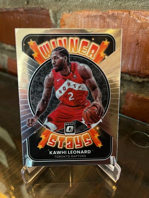 2021 Panini Donurss Optic 18 Kawhi Leonard Winner Stays NBA Insert