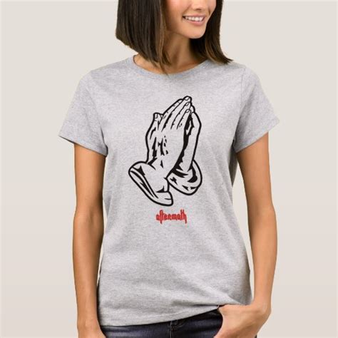 Praying Hands Womens T Shirt Uk