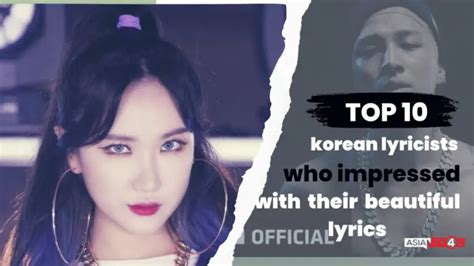 Top 10 Korean Lyricists Who Impressed With Their Beautiful Lyrics ...