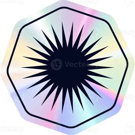 Y K Holographic Sticker Star Png